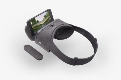 Headset Daydream usado para acessar o Youtube VR